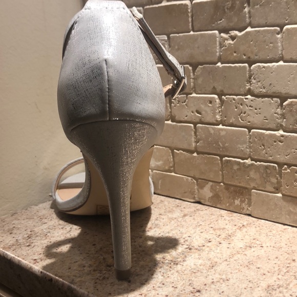 MIX No. 6 Silver Open Toe Heels - Picture 4 of 4